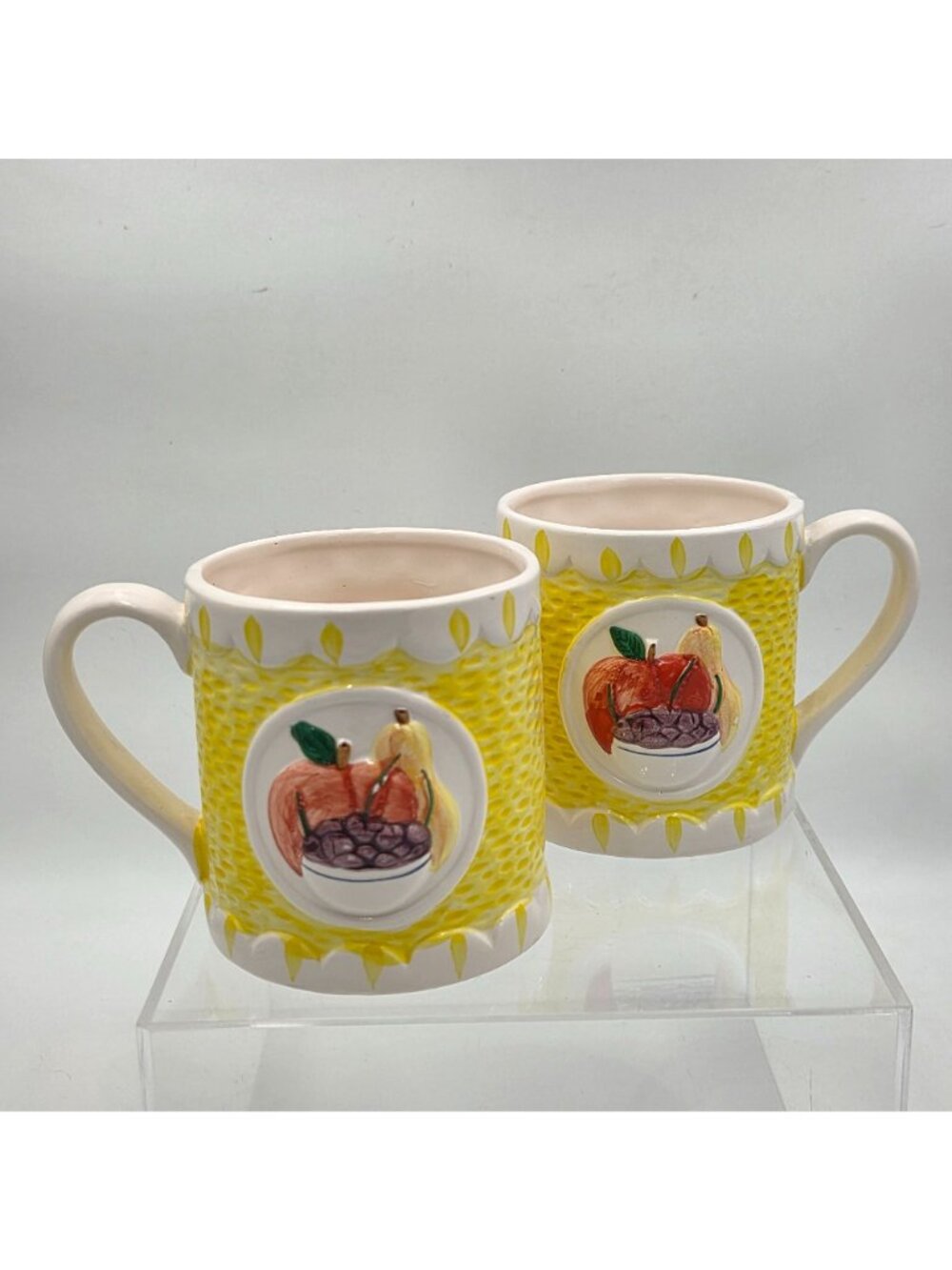 Market Basket Hand Painted Fruit and Vegetable Pitcher Cup Sugar Shaker Set - Picture 4 of 16